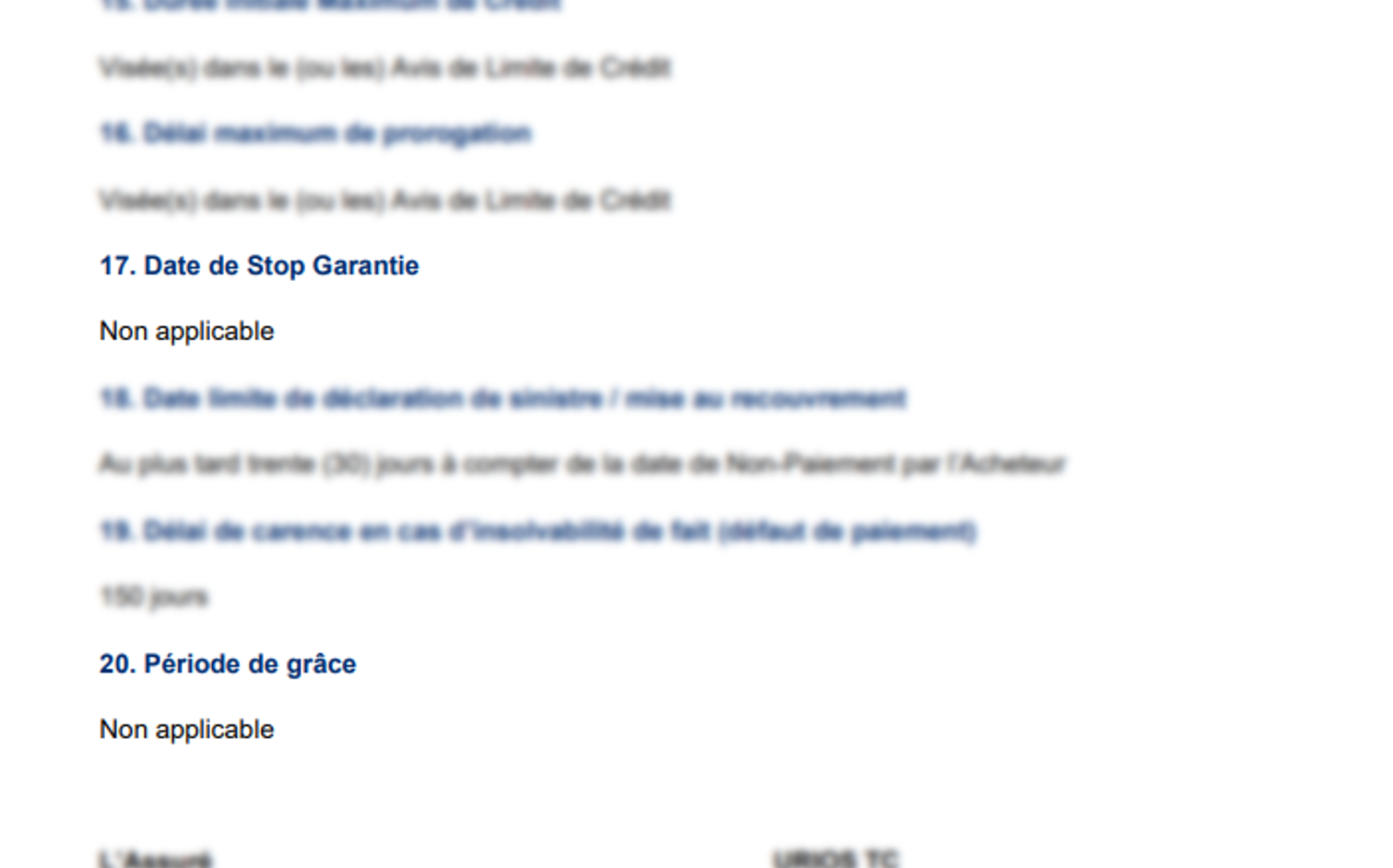 6 Delais